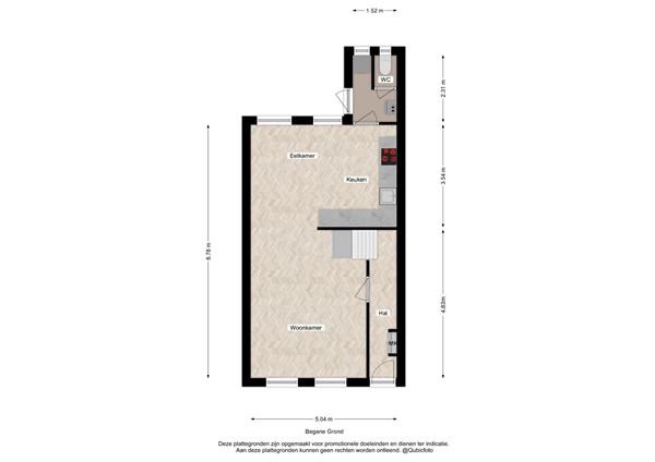 Floorplan - Smyrnastraat 18, 7413 BB Deventer